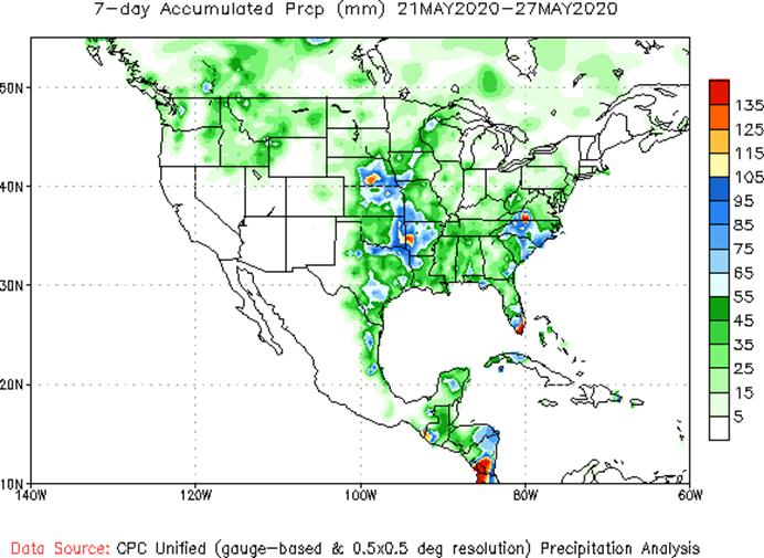 7-day Total Precipitation (millimeters)