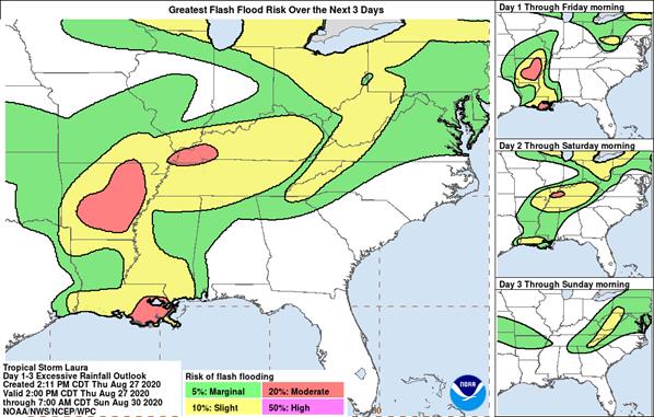 [Image of WPC Flash Flooding/Excessive Rainfall Outlook]