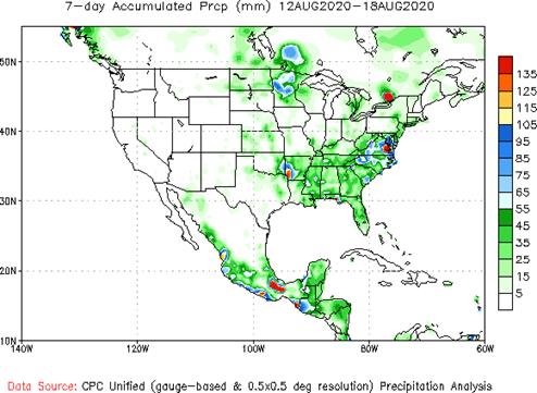 7-day Total Precipitation (millimeters)