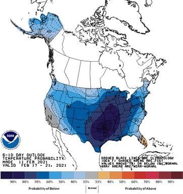 6 to 10 Day Outlook - Temperature Probability