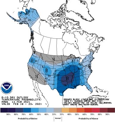 6 to 10 Day Outlook - Temperature Probability