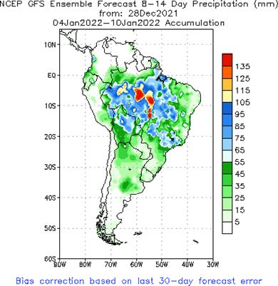SA Week 2 Accum Precipitation (mm) Forecast