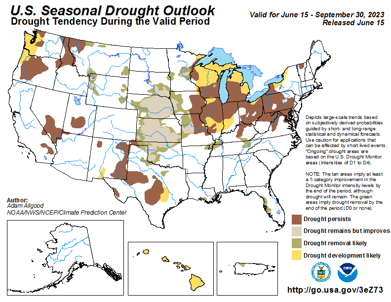 United States Seasonal Drought Outlook